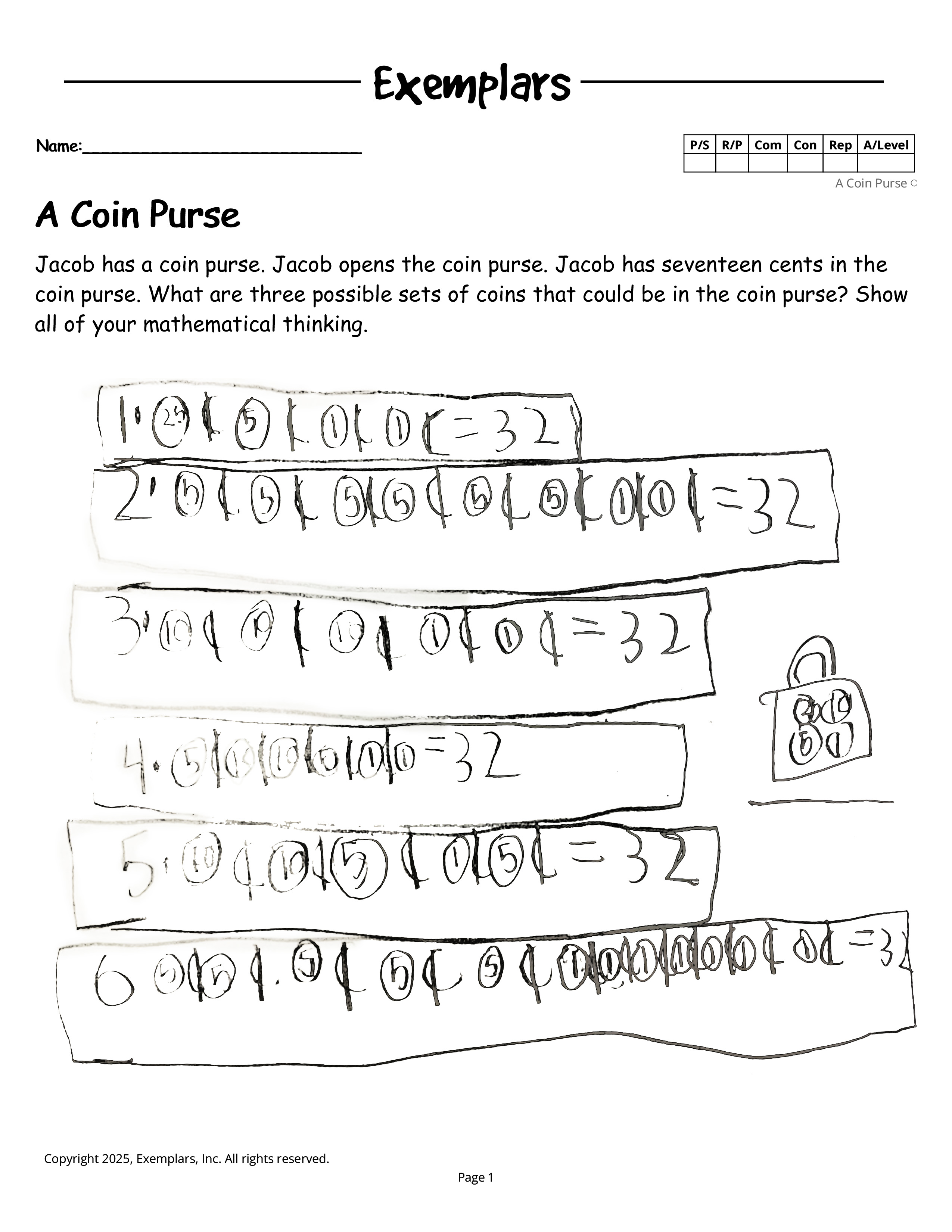 Con Purse Task Student Work