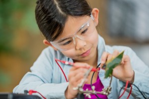 science experiment with wires